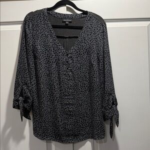Stitch Fix Fortune & Ivy mixed material blouse